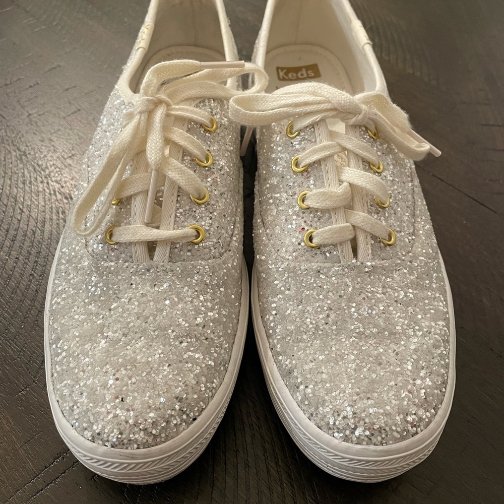 Kate Spade Keds Triple Decker Glitter Wedding Sneakers